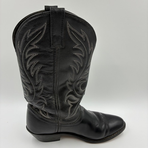 Laredo Kadi Women's Black Leather Western Cowboy Boots Style 5740 Sz 7M  Fox - Picture 14 of 16